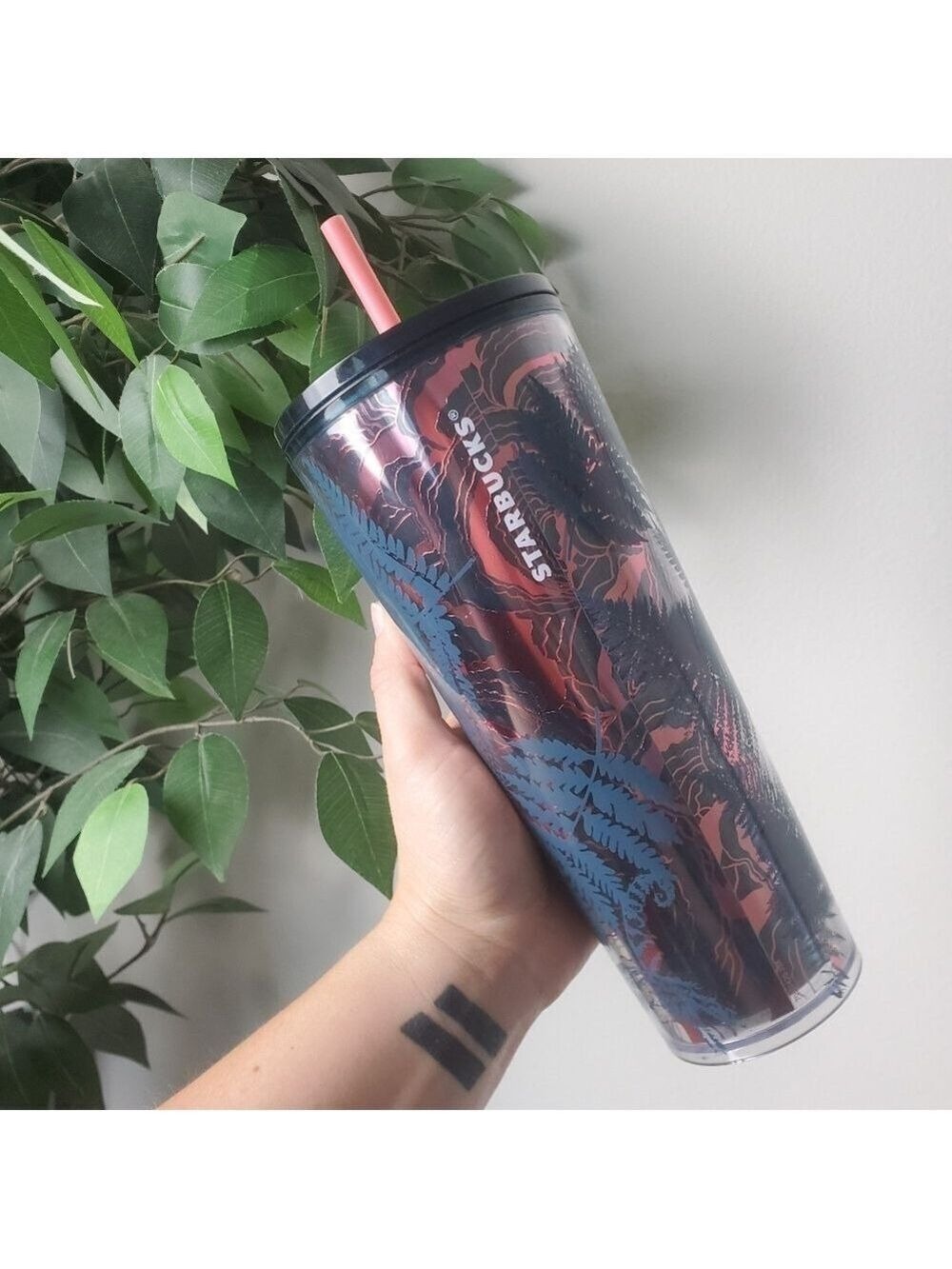 Starbucks Fall Fern Forest Iridescent Foil Design 2022 NEW